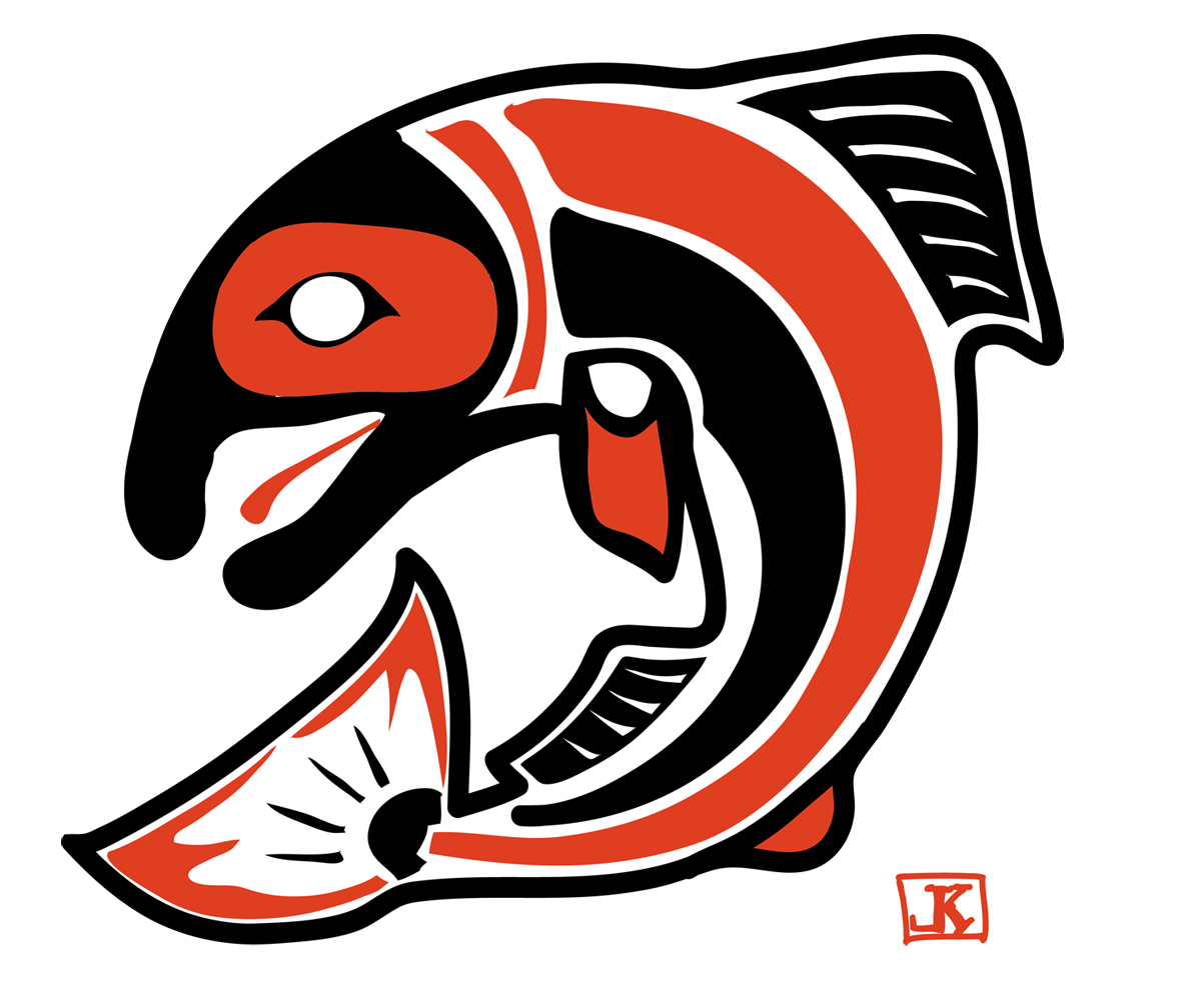 Pacific Northwest Native American Fish Art