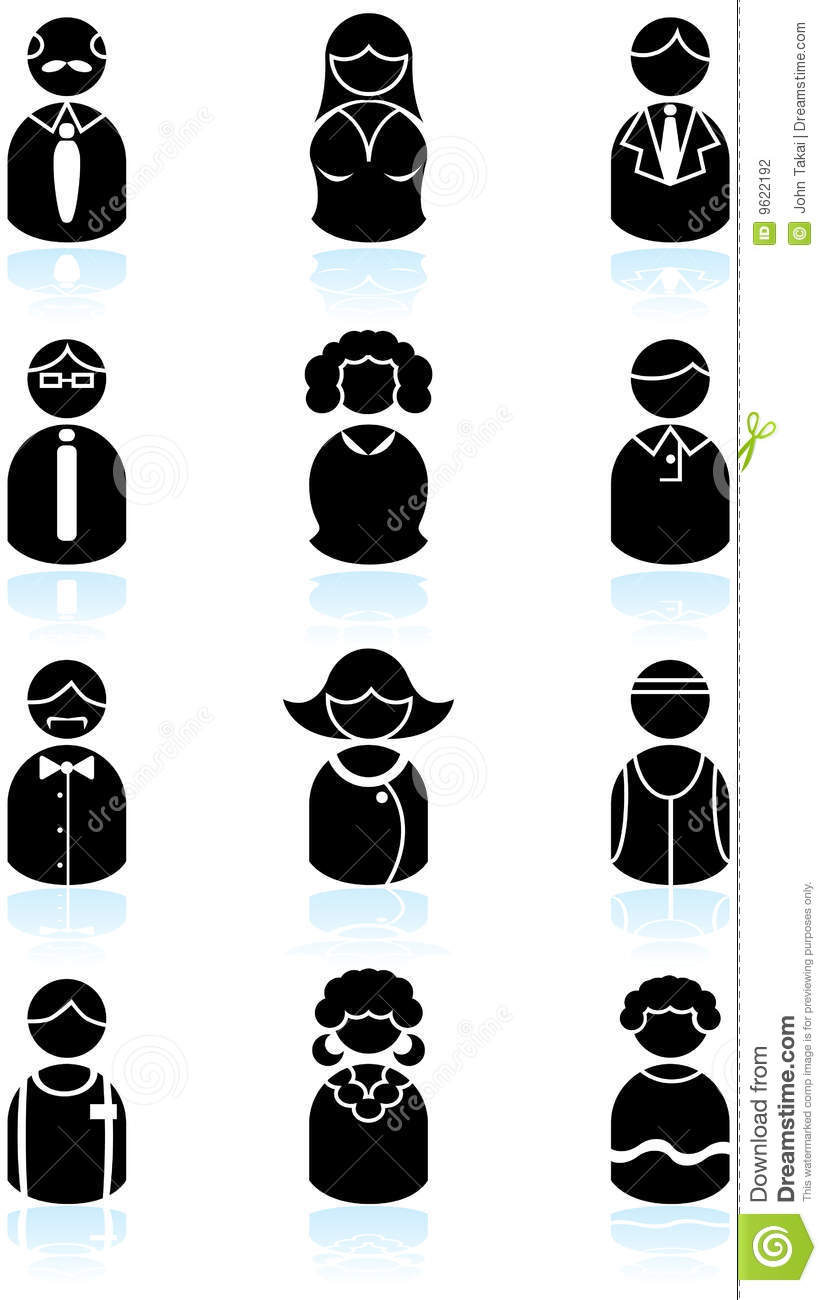 People Icon Black and White People Icon Black and White