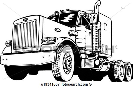 Peterbilt Dump Truck Clip Art