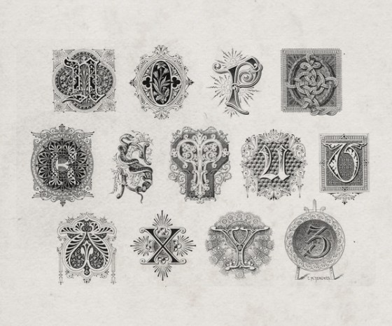 Public-Domain Vintage Alphabets