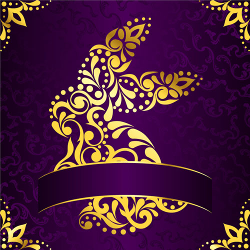 Purple and Gold Backgrounds Free