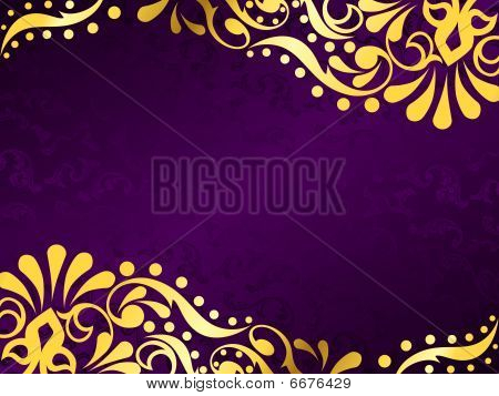 Purple White and Gold Background
