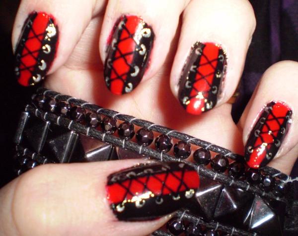 Red and Black Nail Polish Ideas