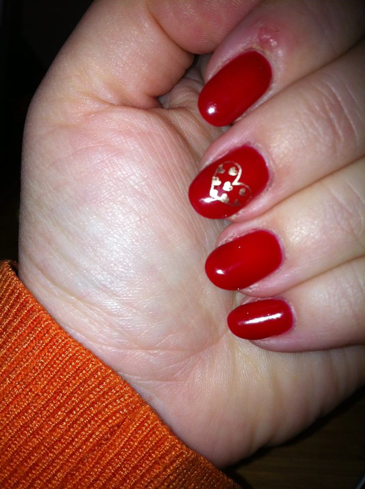 Red and Gold Nail Polish Designs Red and Gold Nail Polish Designs
