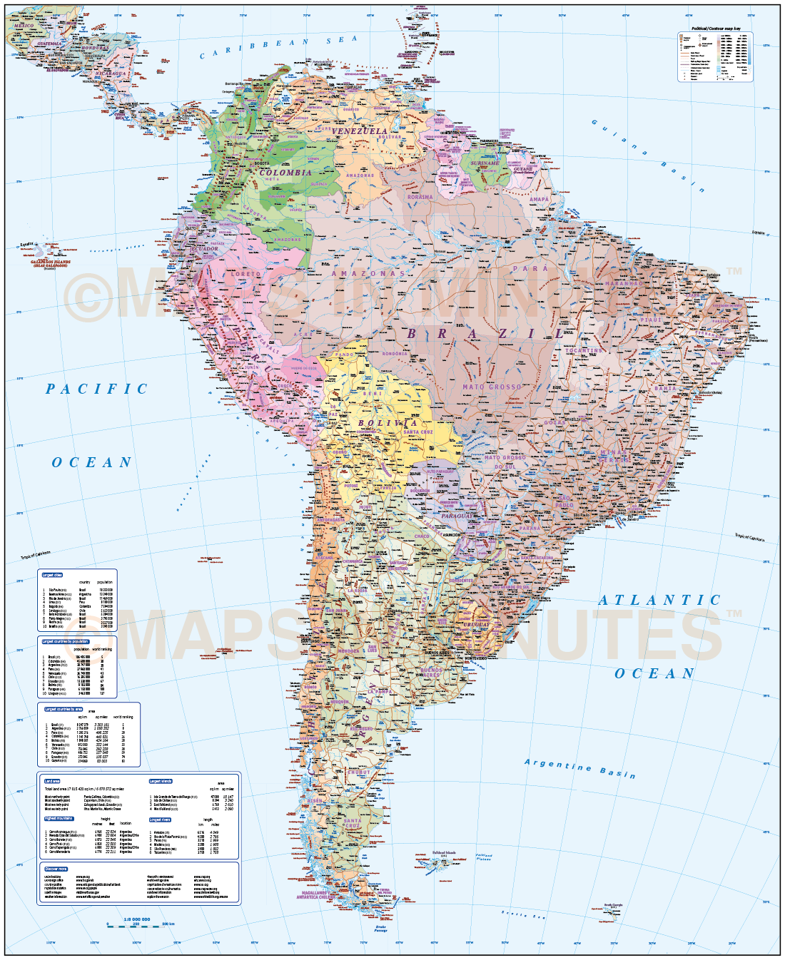 Road Map South America