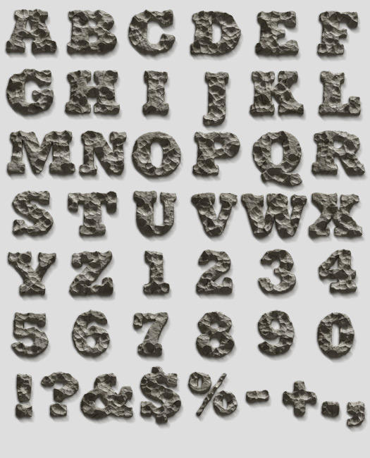 Rock Letters Font