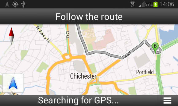 Samsung Galaxy Navigation App