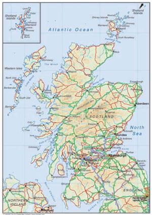 Scotland Road Map