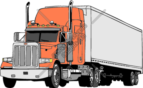 Semi Truck Clip Art