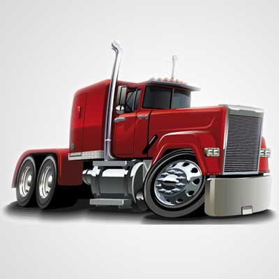 Semi Truck Vector