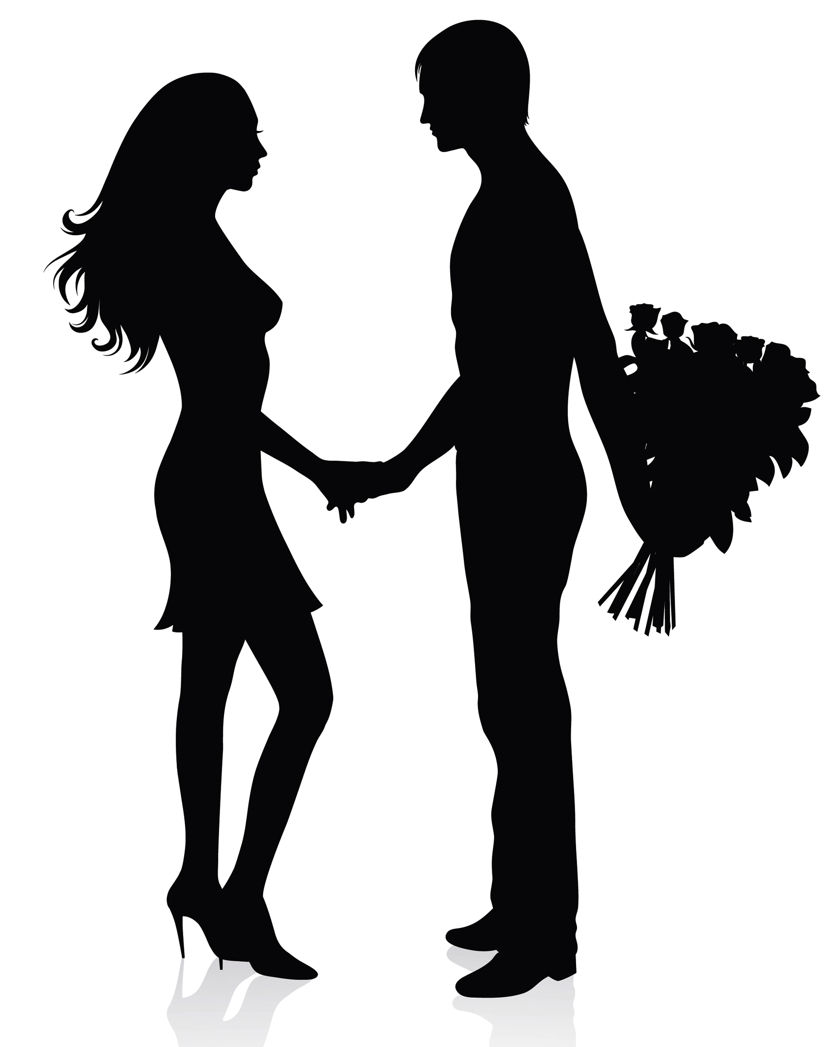 11 Photos of Couple Silhouette Vector