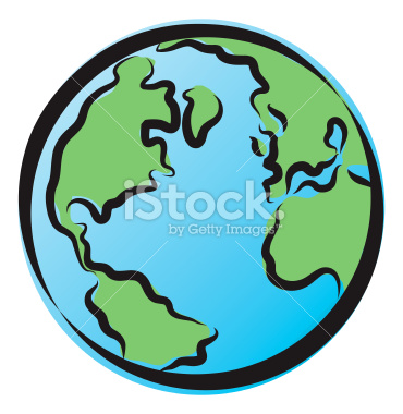 Simple Globe Icon Vector