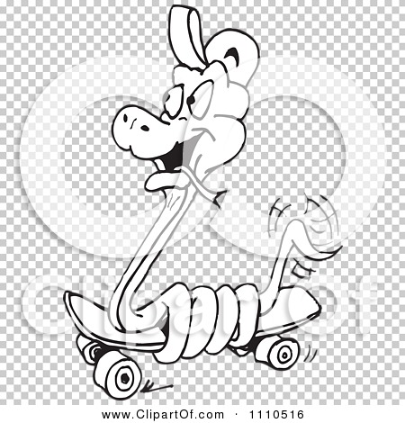 Snake Clip Art Black and White