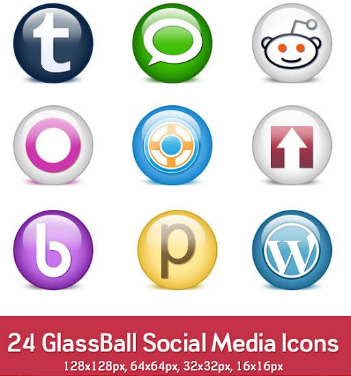 Social Media Icons PSD