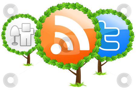 Social Media Tree Icon