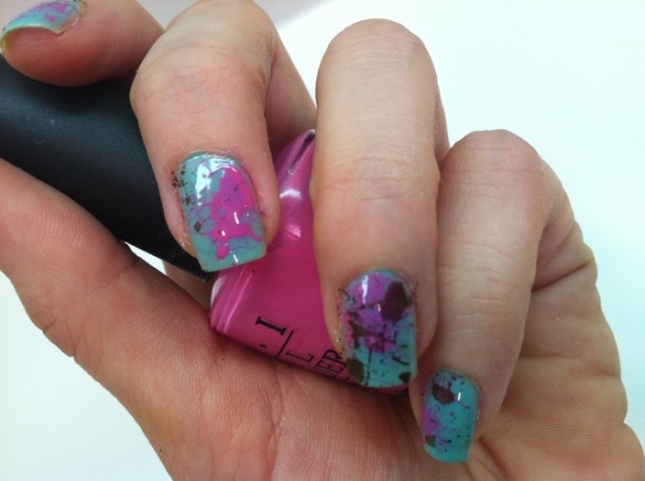 Splatter Nail Art