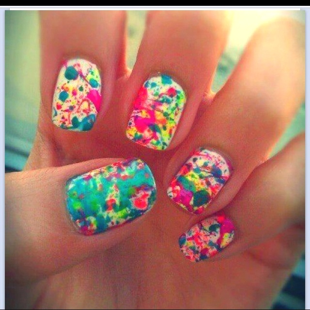 Splatter Nail Design