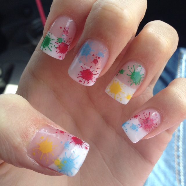 Splatter Nail Design