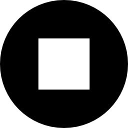 Square with Circle Inside Symbol