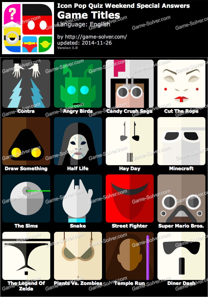 Star Wars Icon Pop Quiz