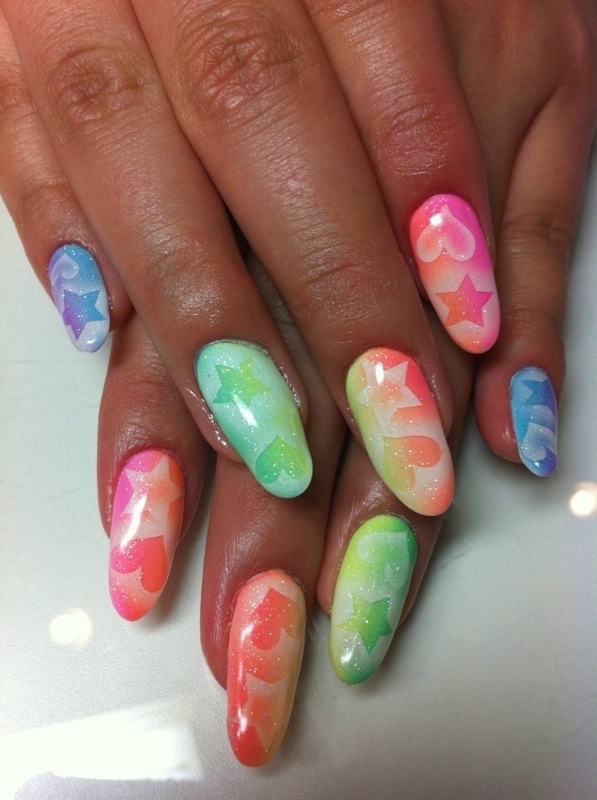 Summer Ombre Nail Art