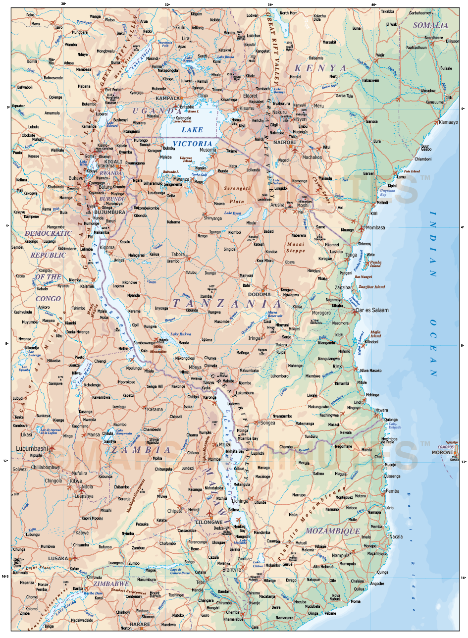 Tanzania Road Map