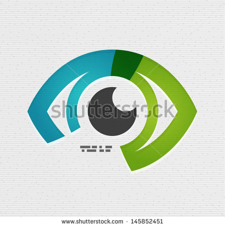 Tech Company Logo with a Green Eye