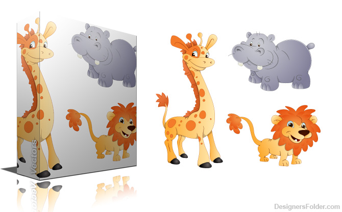 Vector Cartoon Animals