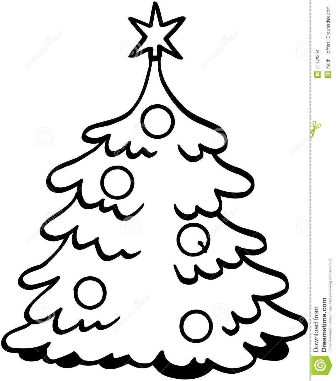 Vector Cartoon Christmas Trees