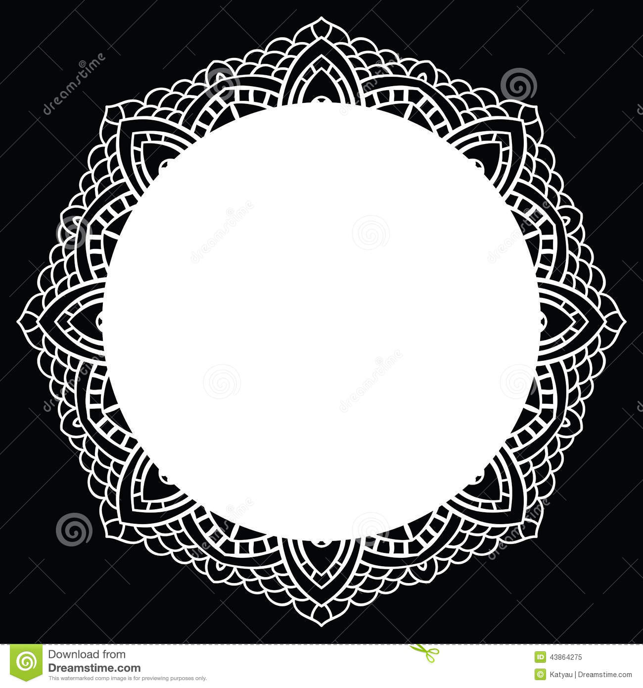 Vector Lace Mandala Pattern