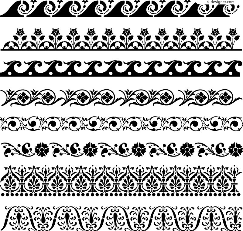 Vector Lace Pattern Border