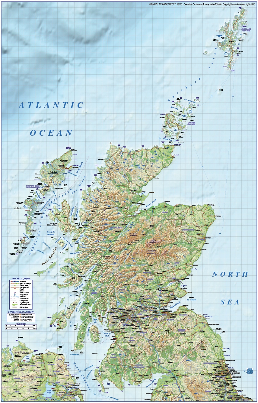 Vector Map Scotland Regions