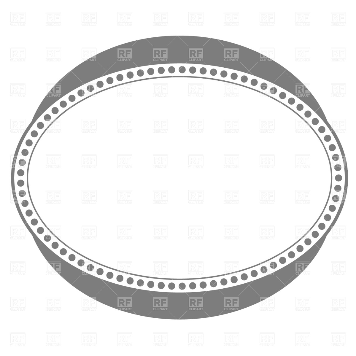 Vector Oval Frames Clip Art