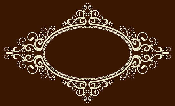 Vector Oval Ornate Frames Vector Oval Ornate Frames