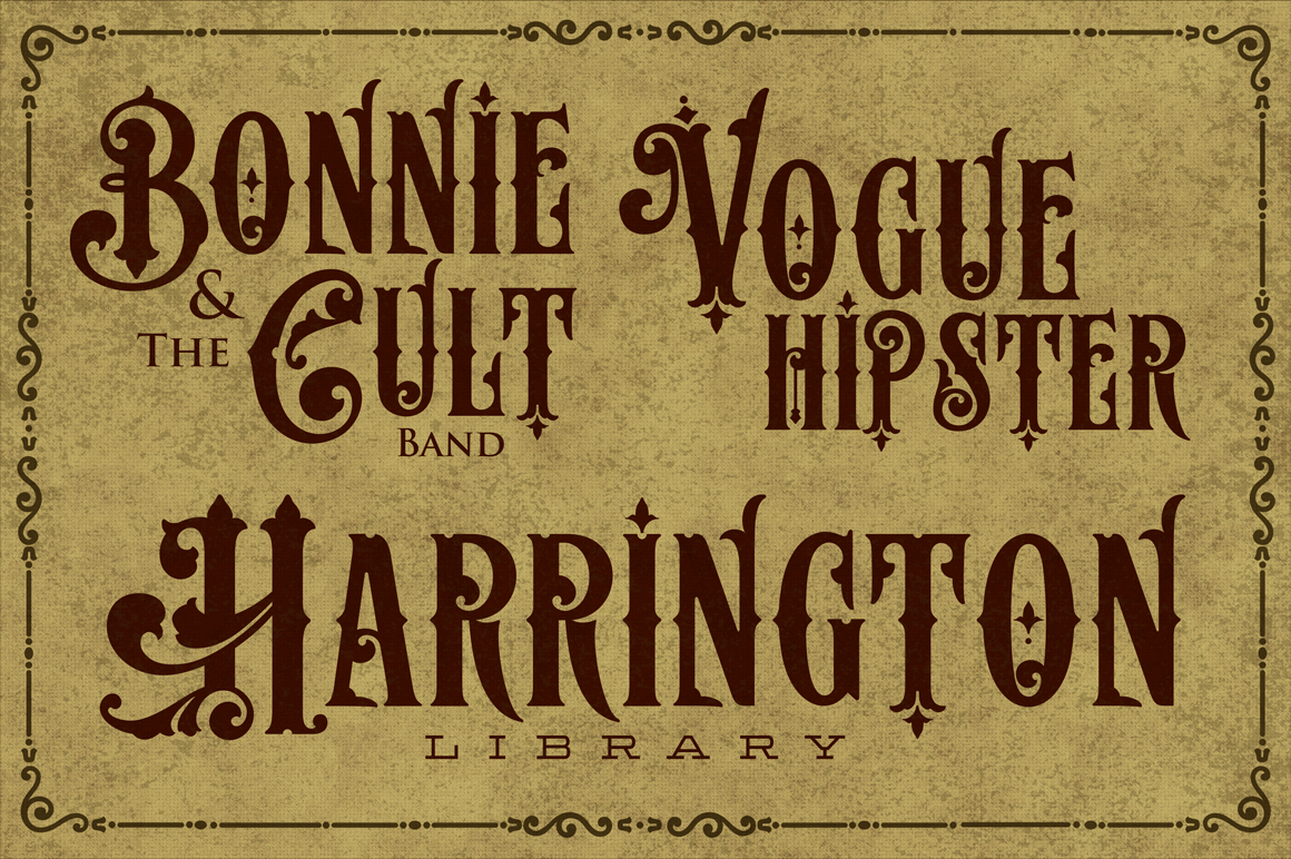 Victorian Fonts 19th Century