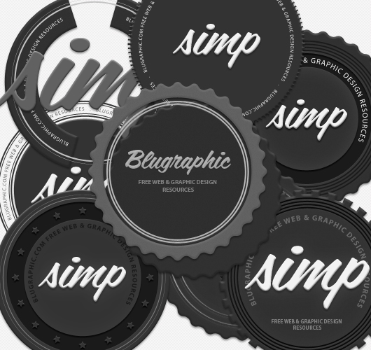 Vintage Badge Vector Circle