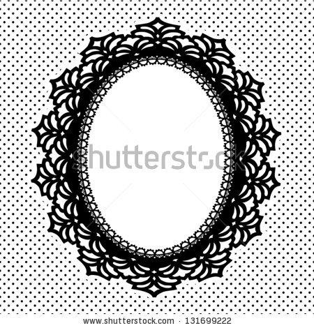 Vintage Oval Frame Vector