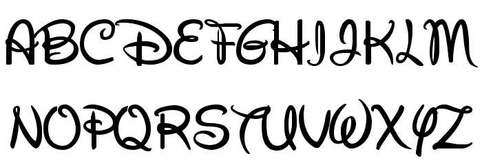 Walt Disney Script Font Free Walt Disney Script Font Free