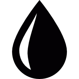 Water Drop Icon Black