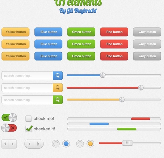 Web UI Elements PSD Web UI Elements PSD