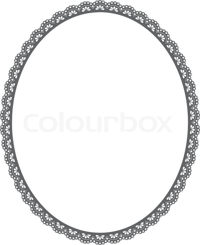 White Oval Frame Vector White Oval Frame Vector