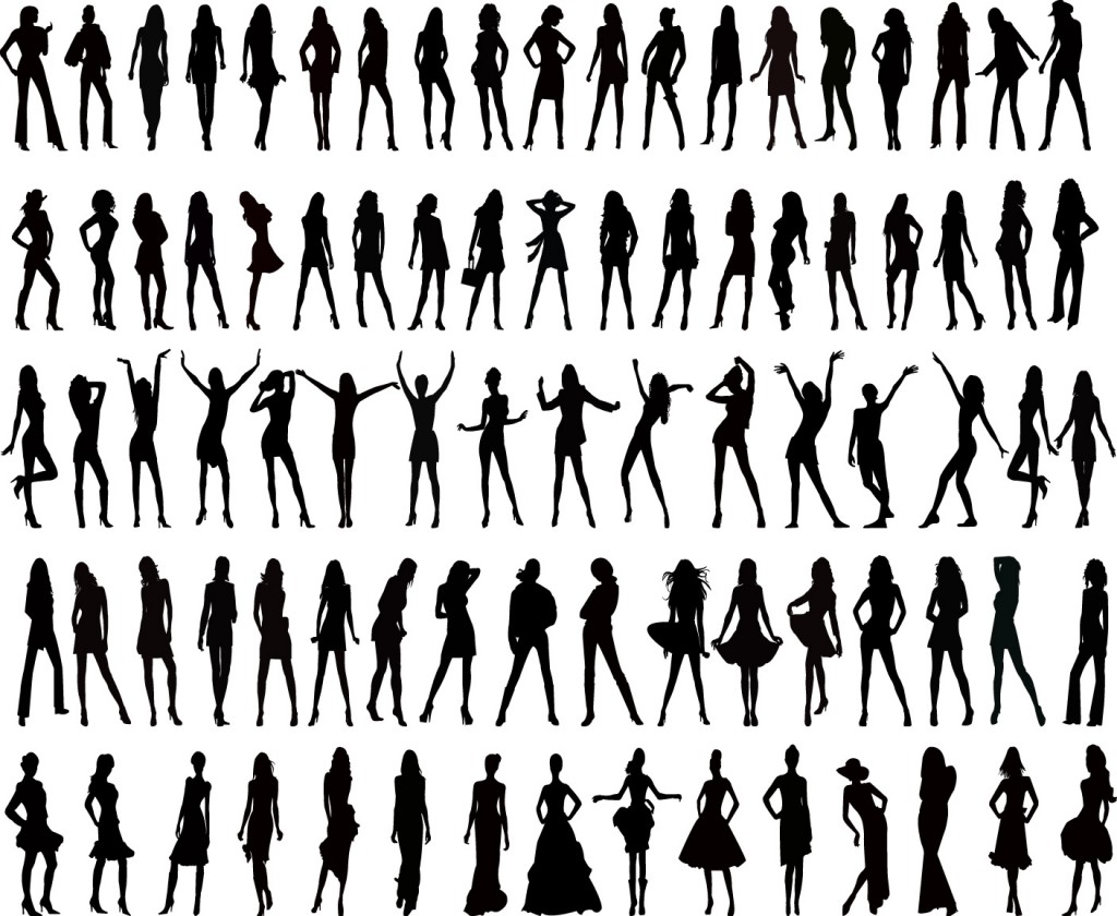Woman Silhouette Vector Free Woman Silhouette Vector Free