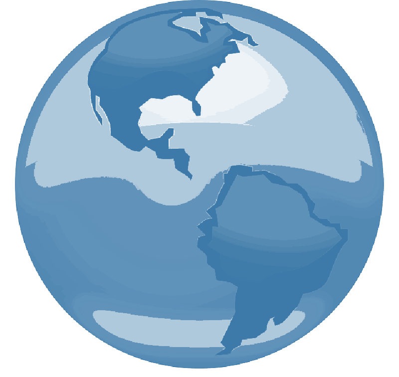 World Globe Map Outline