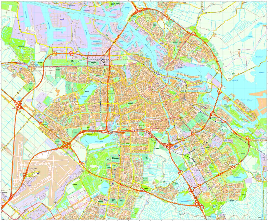 World Map Amsterdam Netherlands