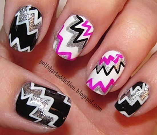 Zig Zag Nails