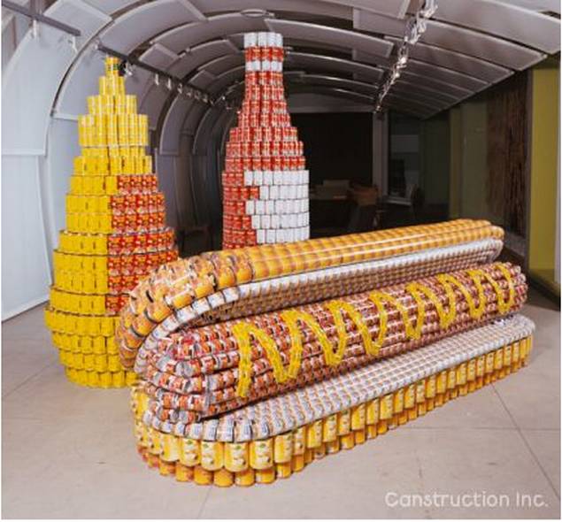 A Can of Canned Food Sculptures