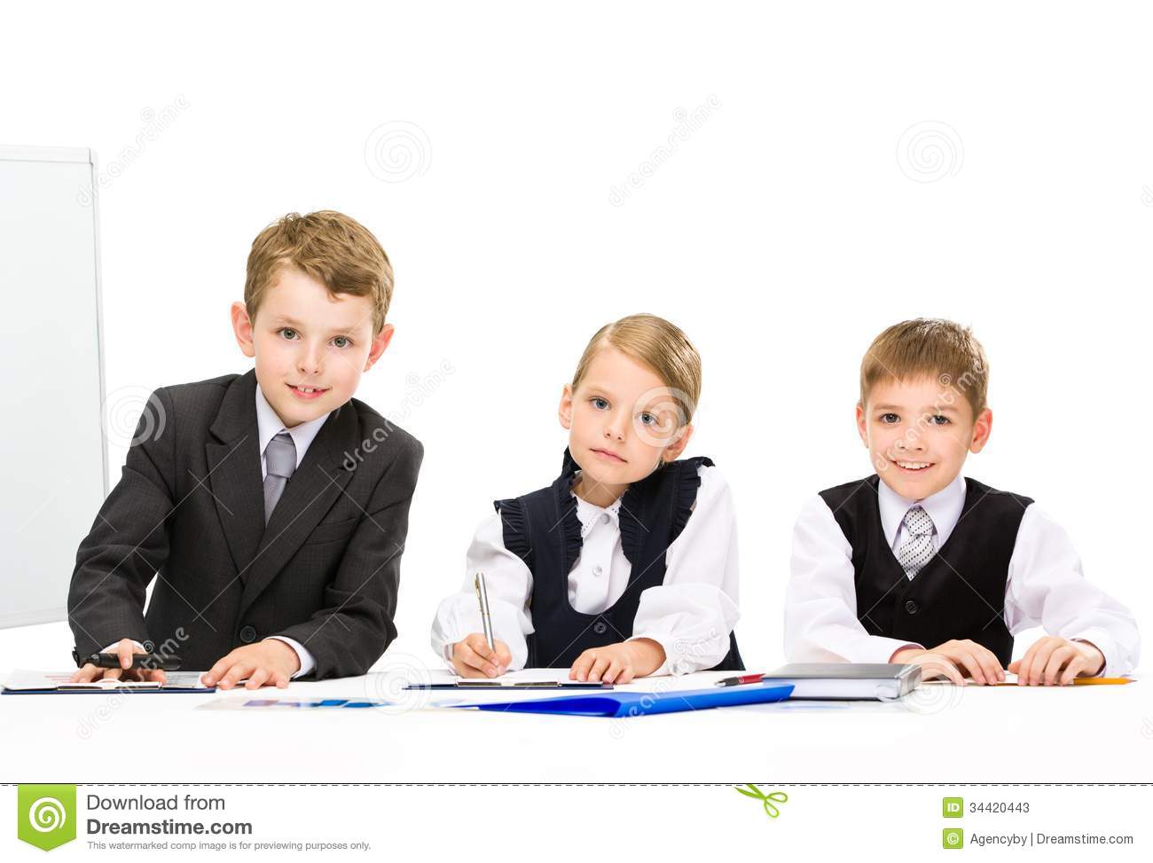 A Group of Business People Sitting at Table