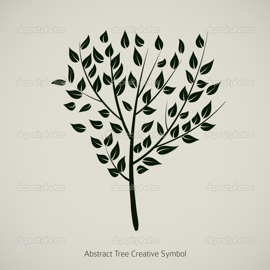 Abstract Tree Vector Illustration