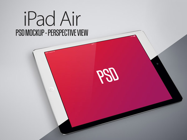 Air iPad PSD Mockup