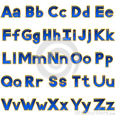 Alphabet Computer Letters